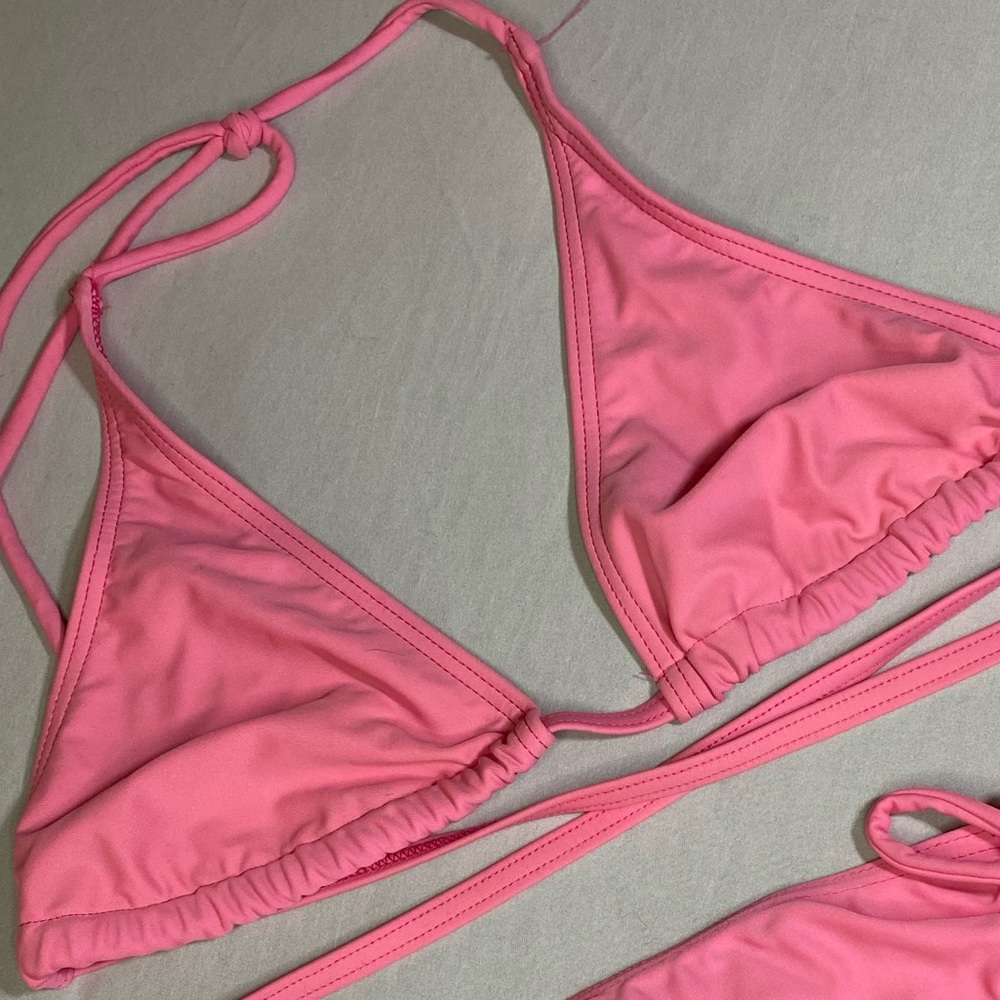 Pink String Bikini - Picture 3 of 5